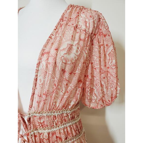 Anthropologie Womens Large P Forever That Girl Maxi Open Front BOHEMIAN Feminine - Picture 5 of 15